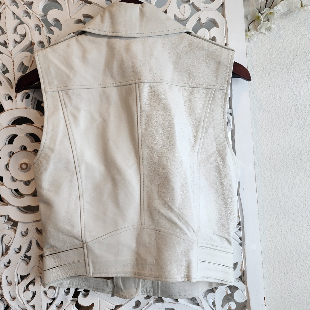 DOMA VEST LEATHER MOTORCYCLE JACKET, NEW SIZE SMALL WOT - Picture 13 of 16